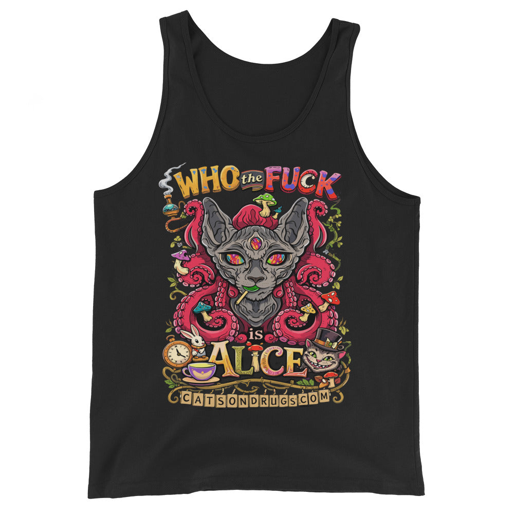 trippy festival tank top