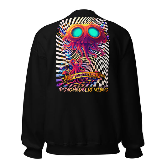trippy graphic sweatshirt