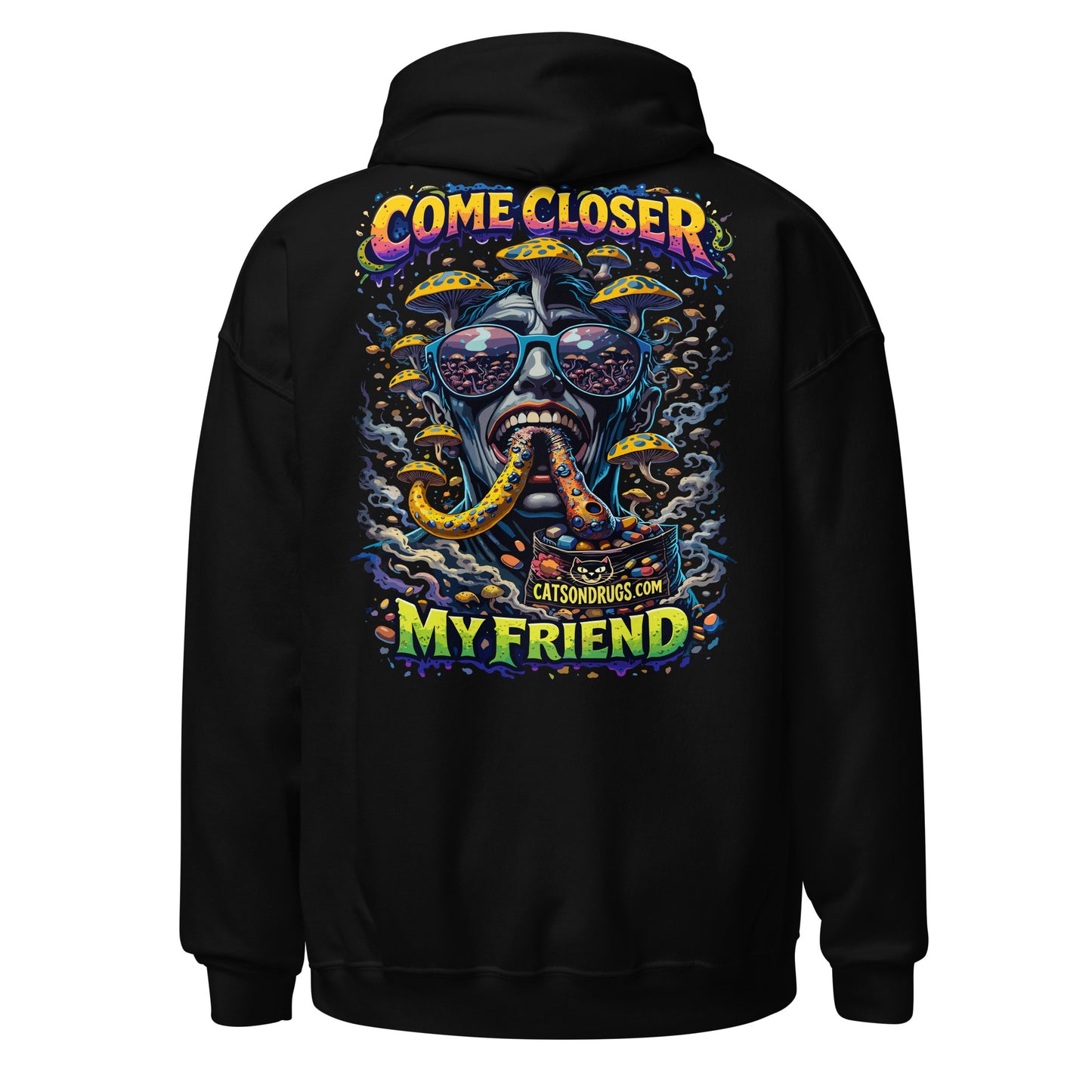 trippy psychedelic rave hoodie