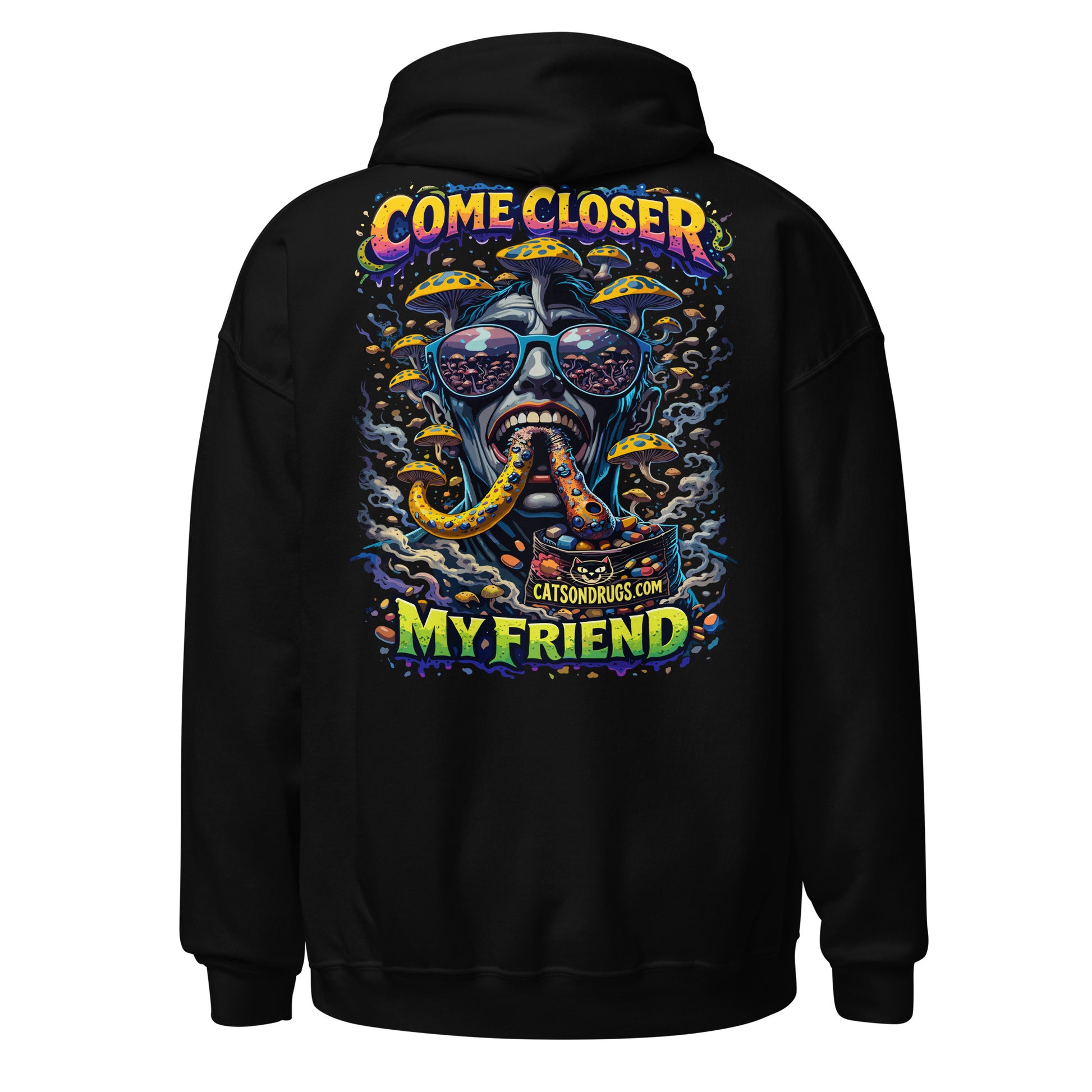 trippy psychedelic rave hoodie