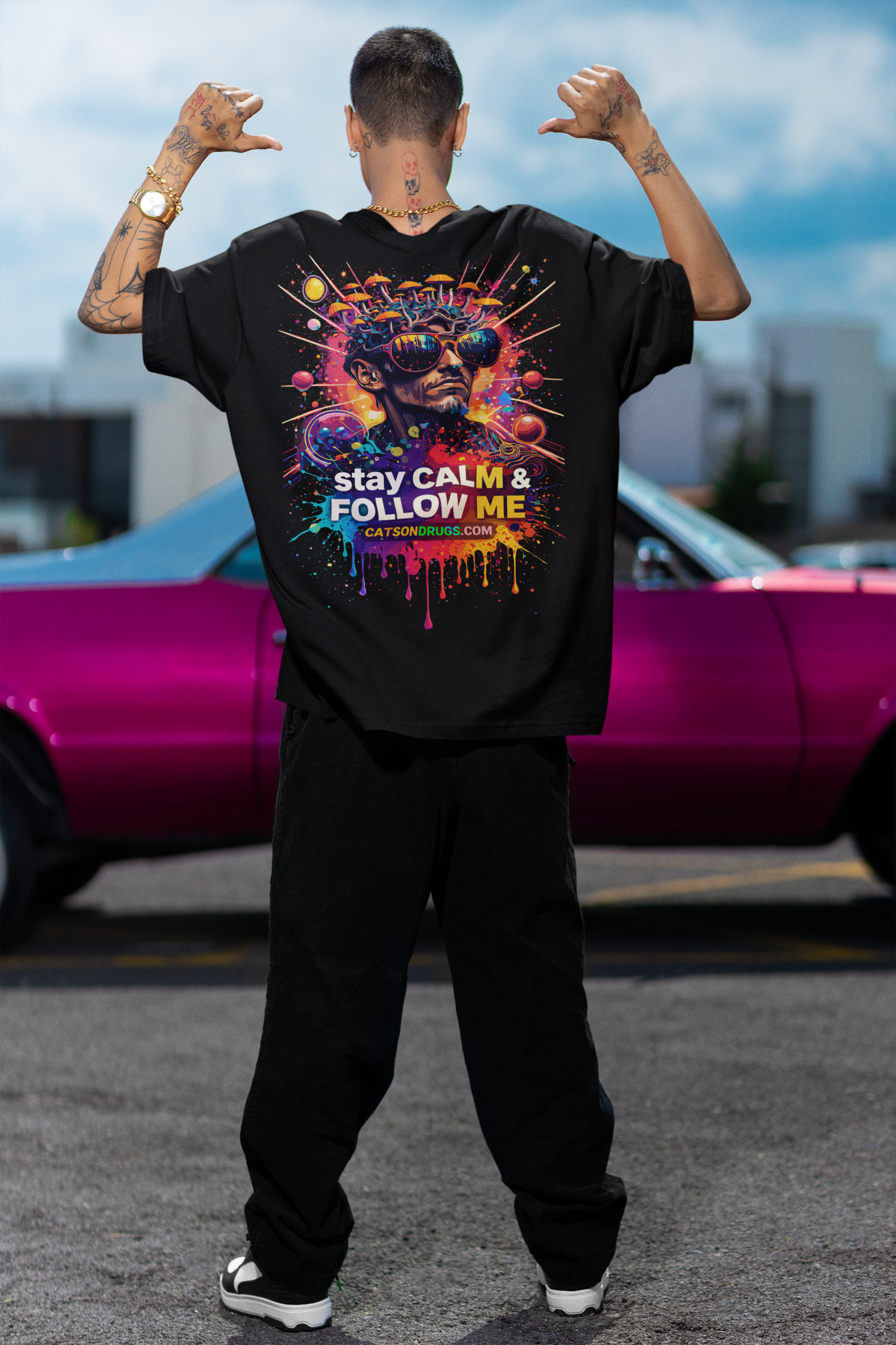 trippy rave shirt