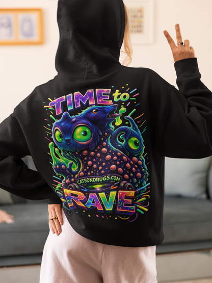 underground rave techno hoodie