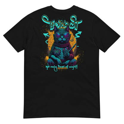 Rave at night cat - Camiseta unisex