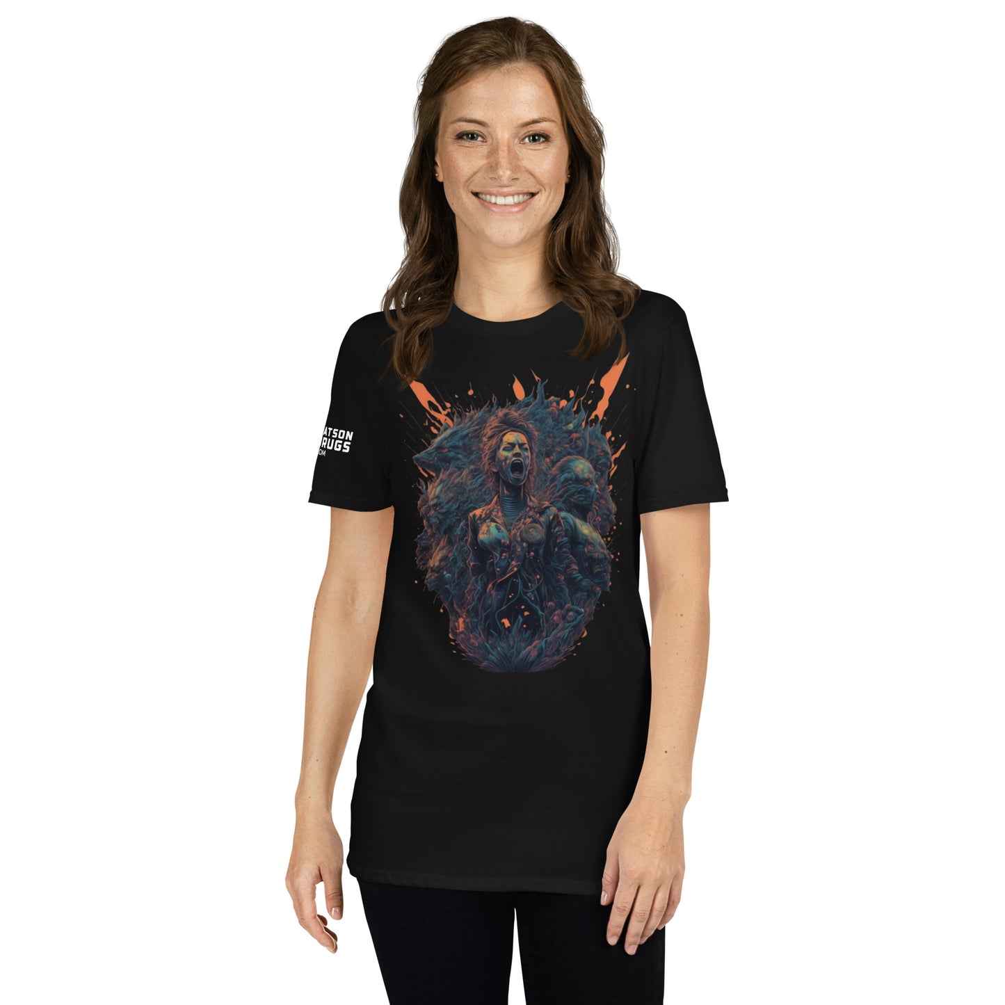 Psychedelisches verlorenes Mädchen - Unisex T-Shirt, MDMA Edition