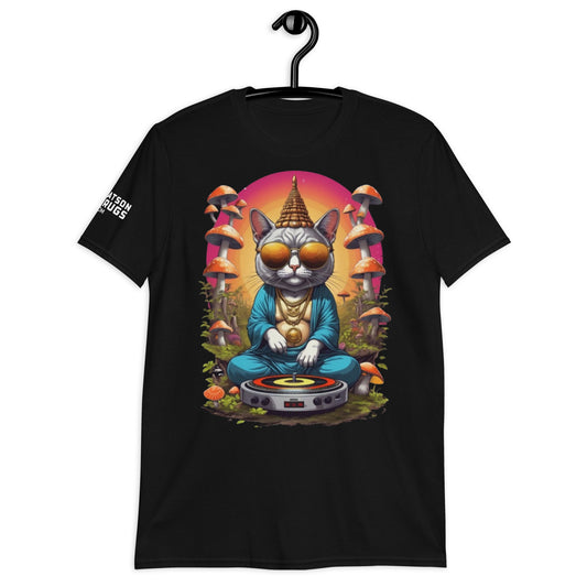Psychedelic Dj Buddha Cat - Unisex T-Shirt, Ecstasy Edition