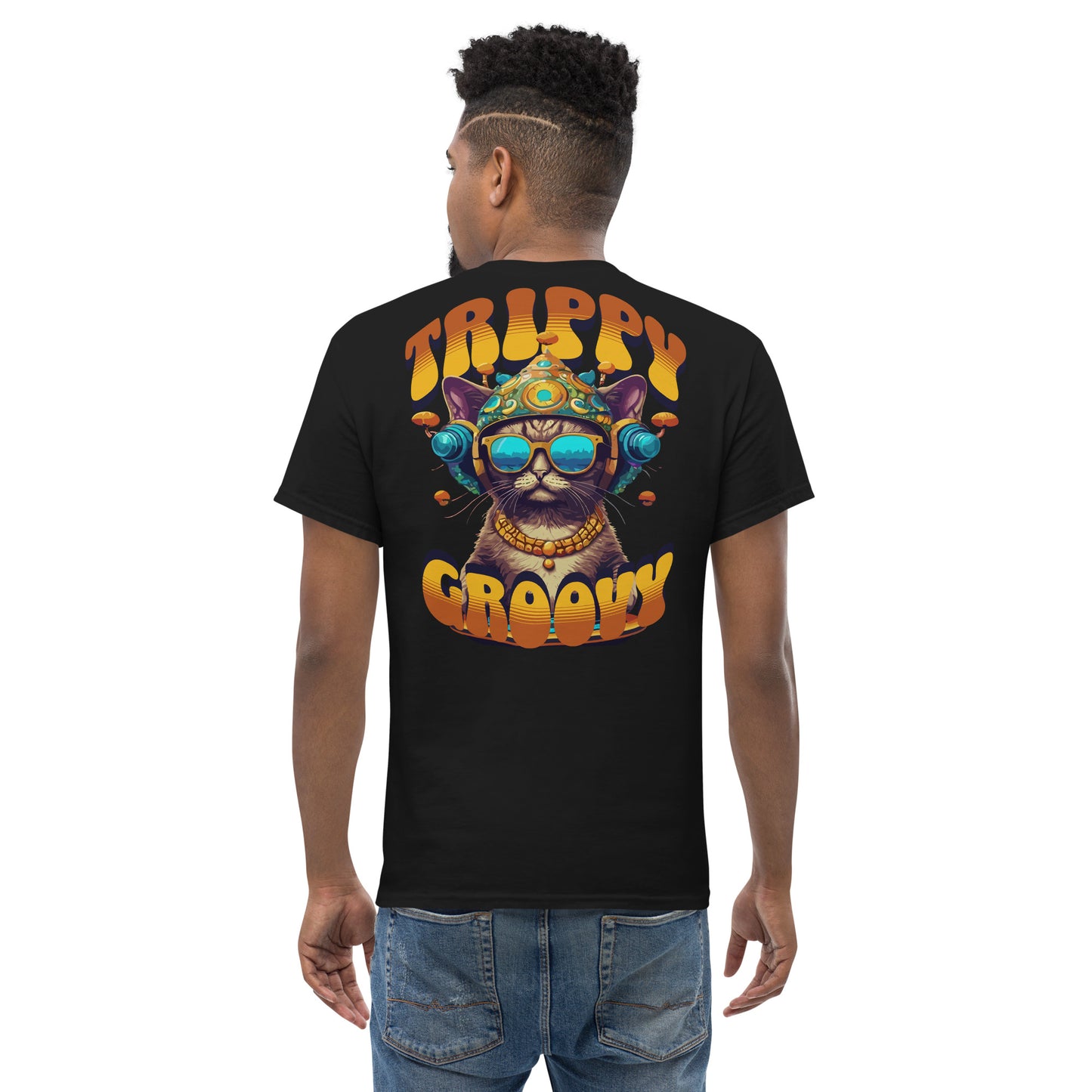 Psychedelic T-Shirt | Space Trippy & Groovy Cat