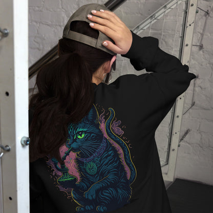 Psychedelic Sweatshirt • Psychedelic Sisha Cat • Premium Psychedelic Sweater