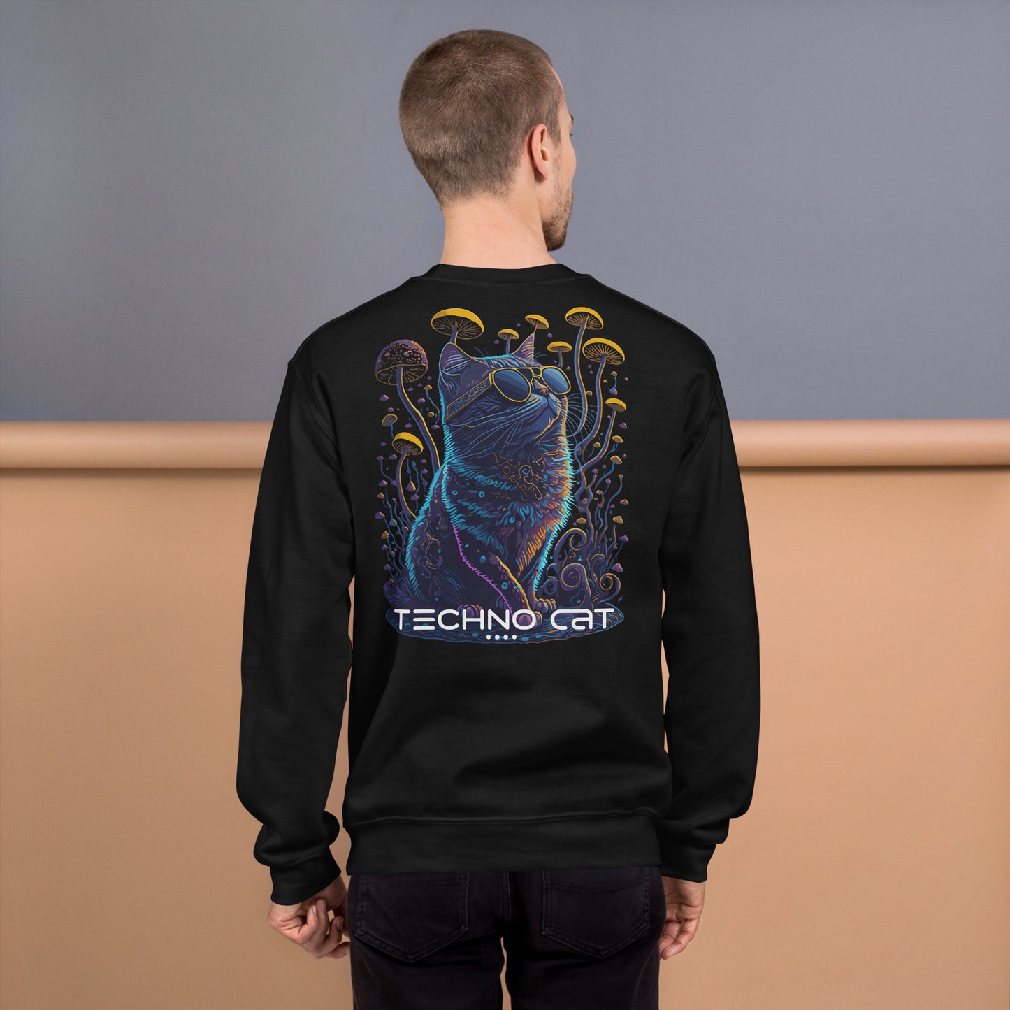 Techno Sweatshirt • Techno Cat • Premium Techno Sweater