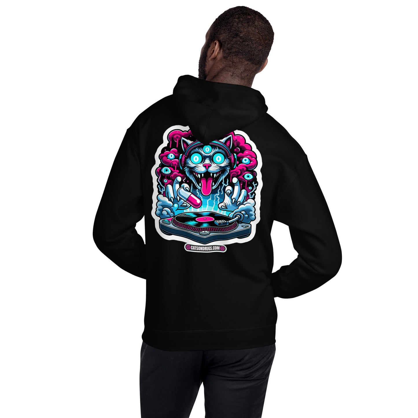 DJ Ropa | Sudadera Psychedelic Club Night Cat