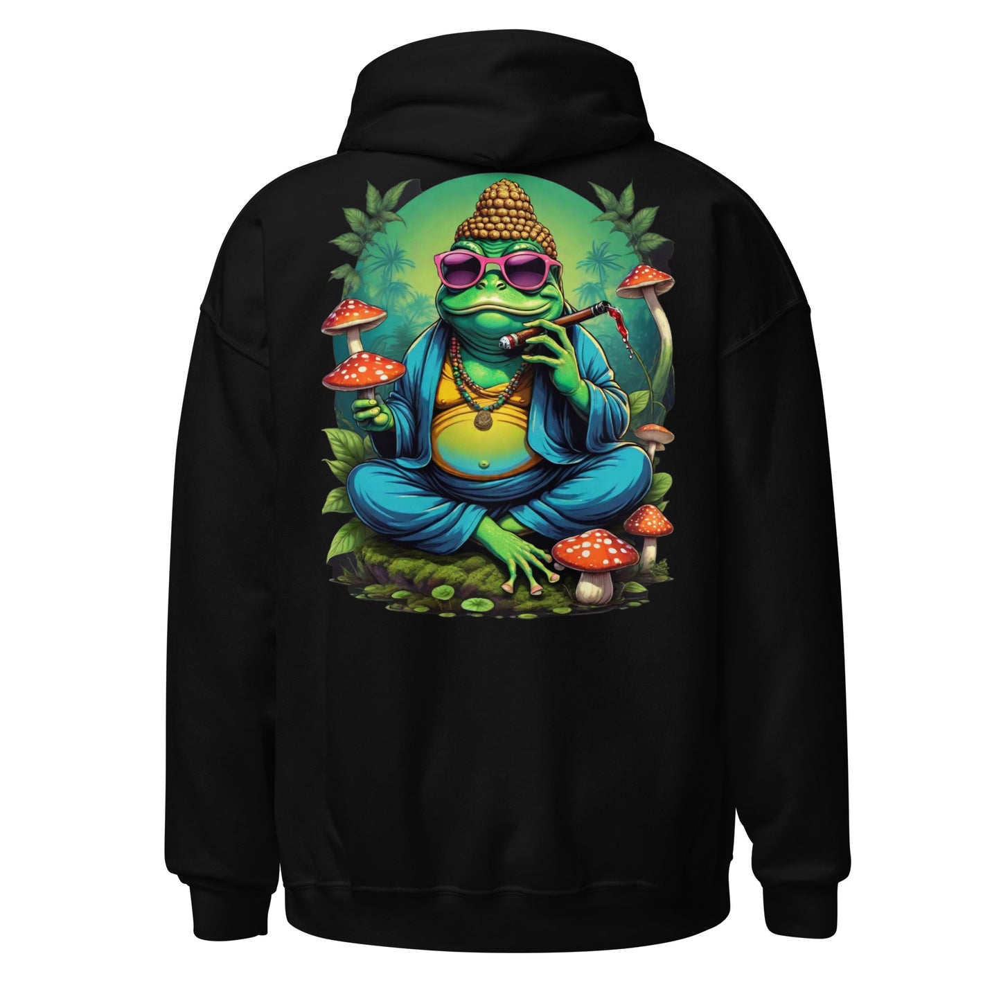 Psychedelic Buddha Frog - Unisex Hoodie - CatsOnDrugs