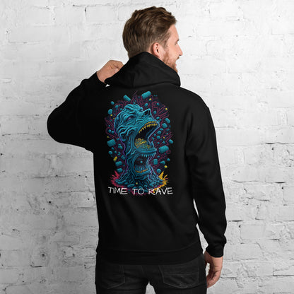 Time to Rave • Techno Hoodie • Ultimate Techno Outfit