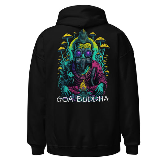 Psychedelic Goa Buddha - Sudadera techno con capucha unisex