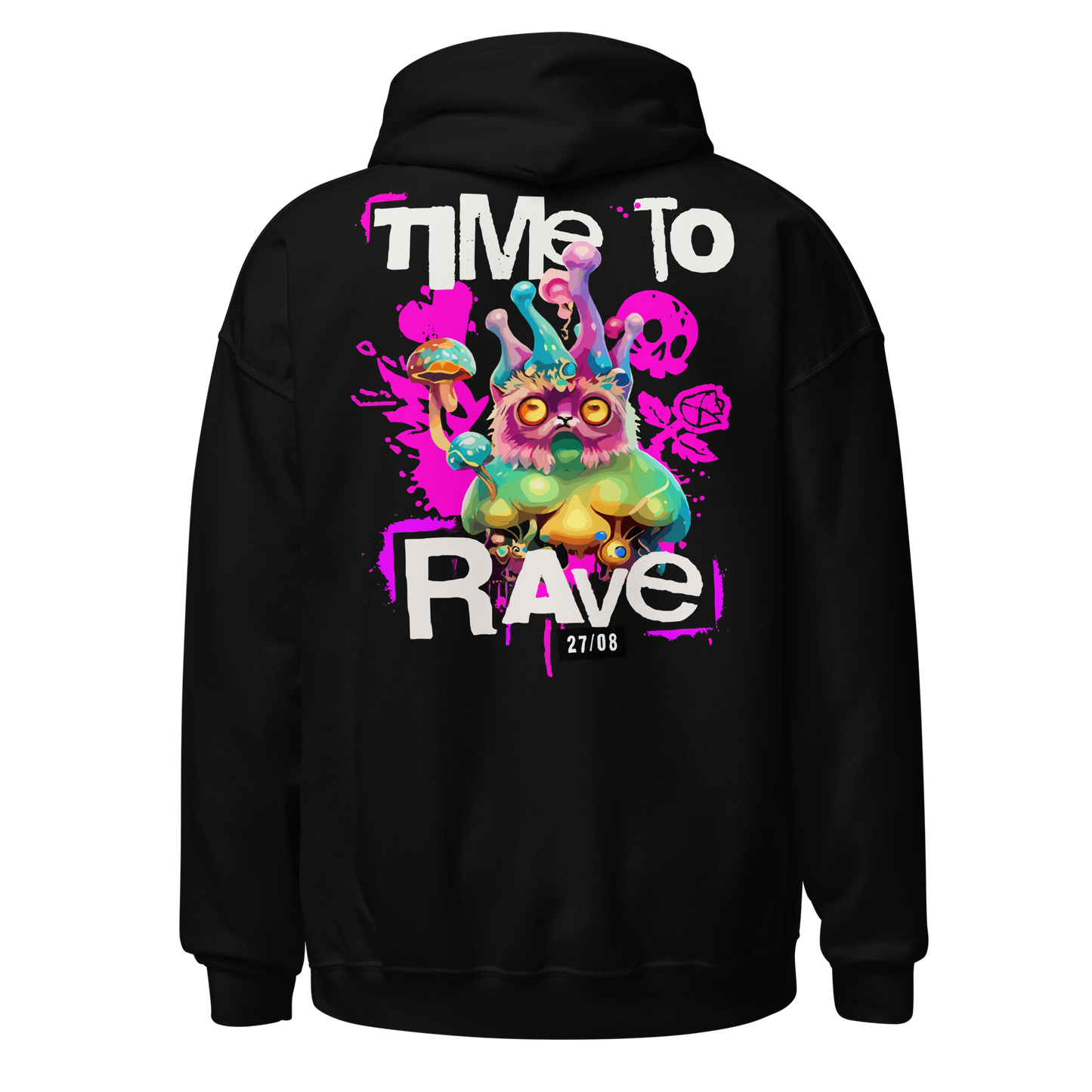 Time to Rave • Elite Techno Hoodie