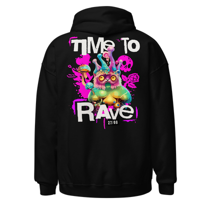 Time to Rave • Elite Techno Hoodie