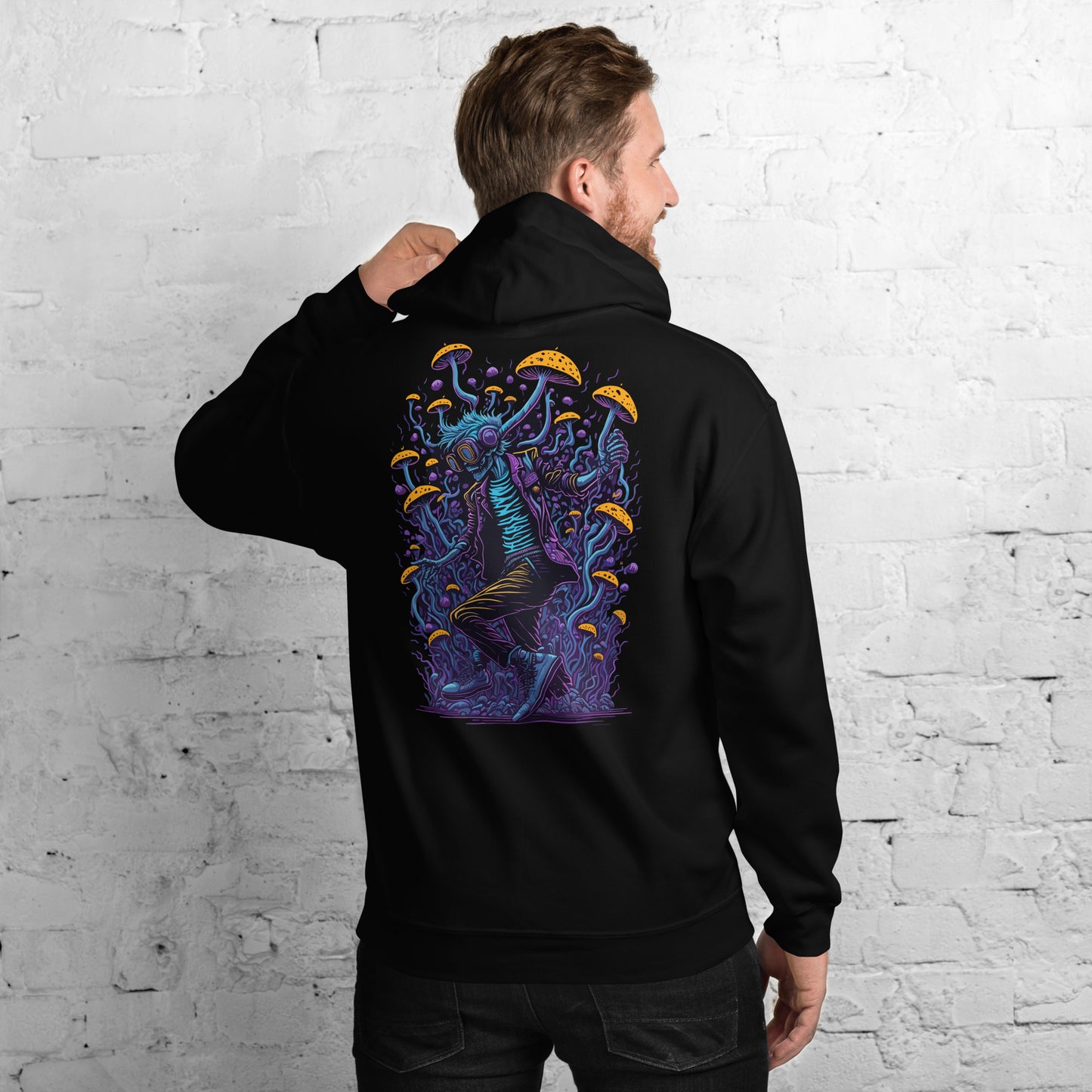 Techwear Hoodie • Psychedelic Raver • Ultimate Techwear Clubwear