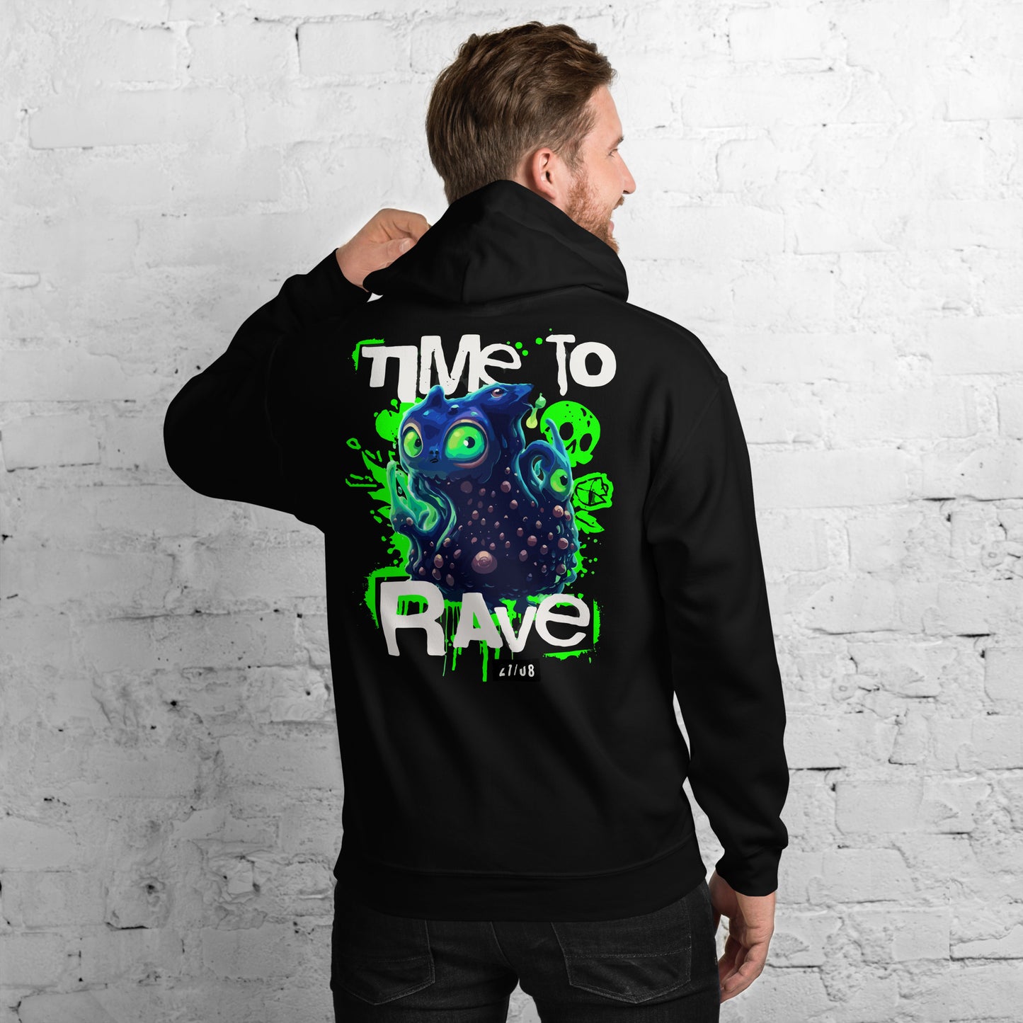 Rave Hoodie • Time to Rave • Ultimate Rave Clothing Brand