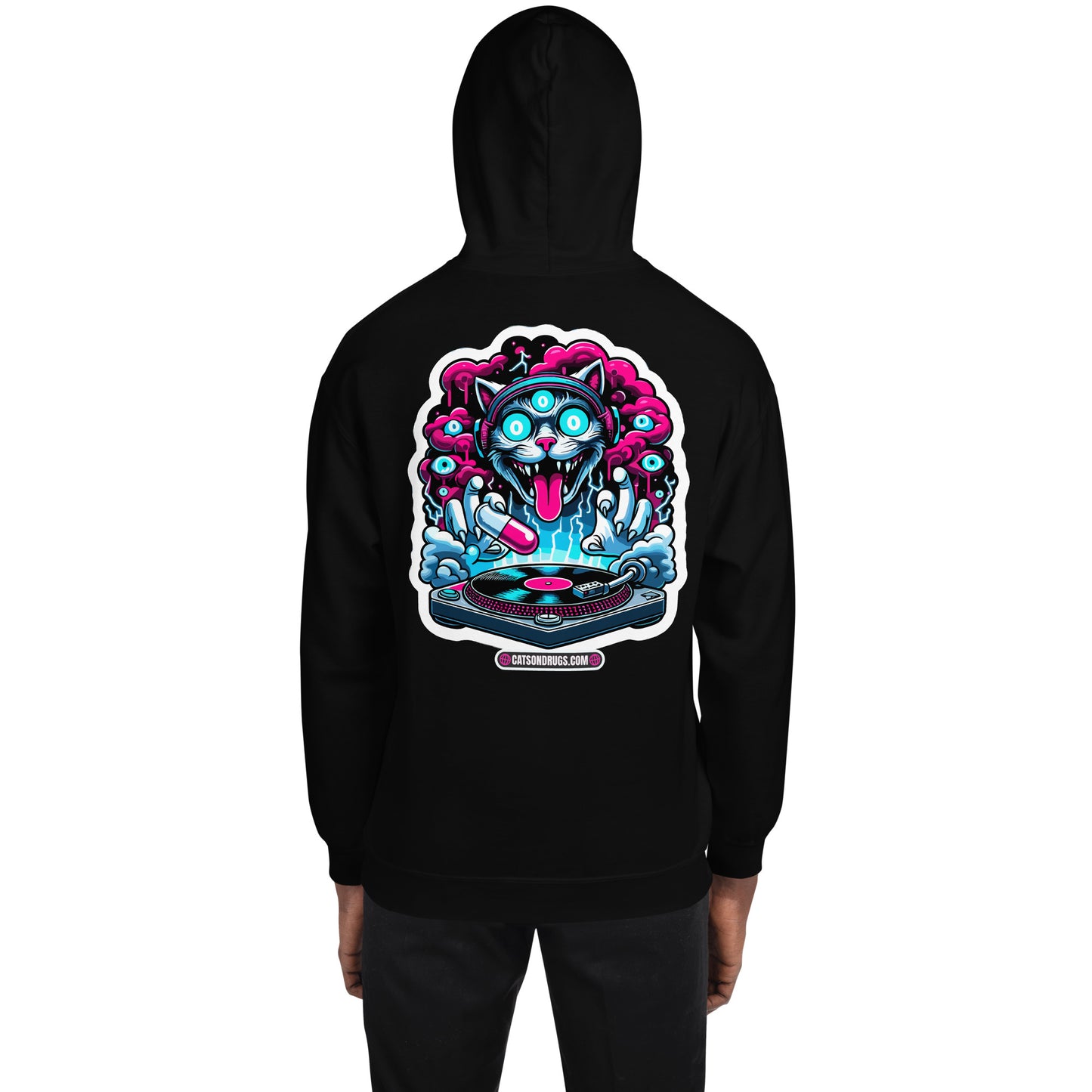 DJ Ropa | Sudadera Psychedelic Club Night Cat