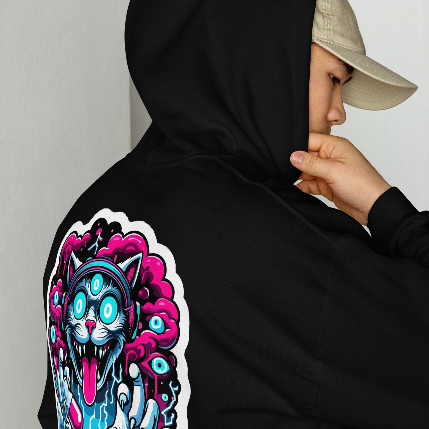 DJ Ropa | Sudadera Psychedelic Club Night Cat