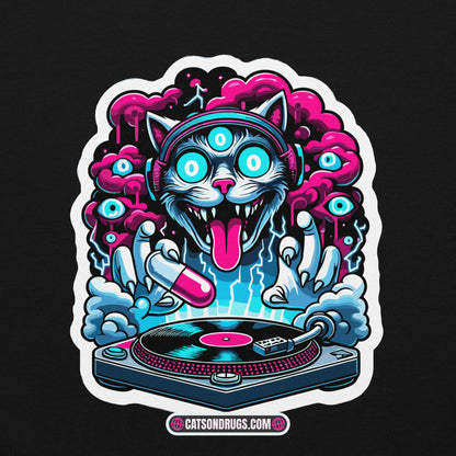 DJ Ropa | Sudadera Psychedelic Club Night Cat
