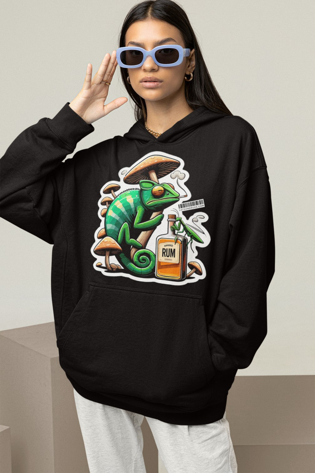 Psychedelic Chameleon | Sudadera Trippy