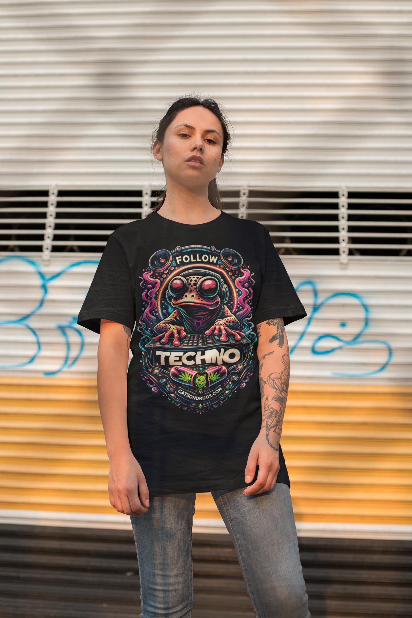 Club Night Frog | Rave T-Shirt | Ecstasy Edition