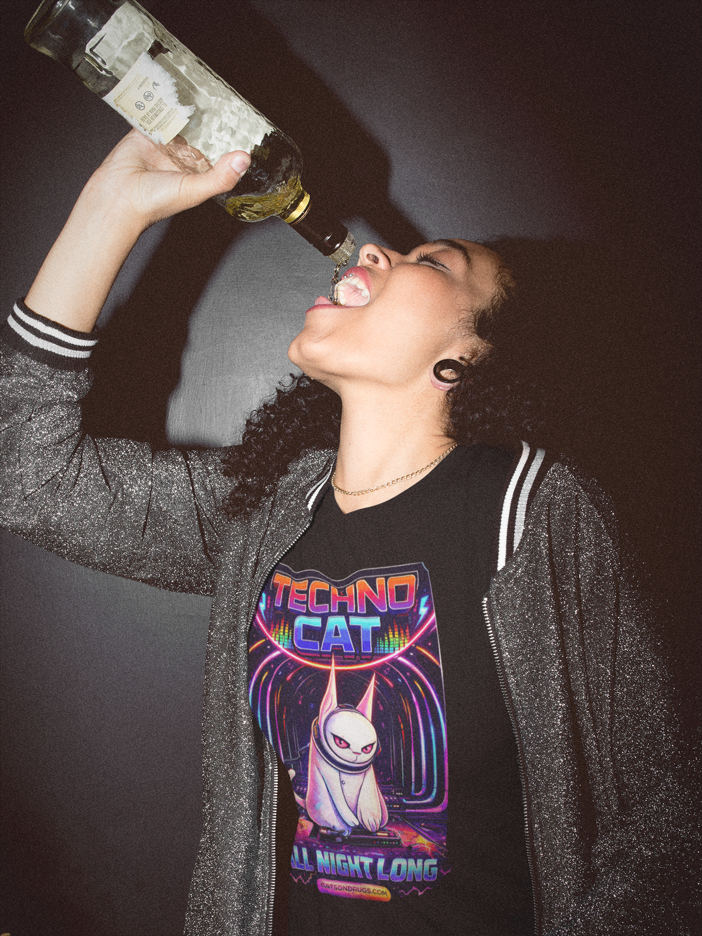 Techno T-Shirt | Techno Cat | Ecstasy Edition