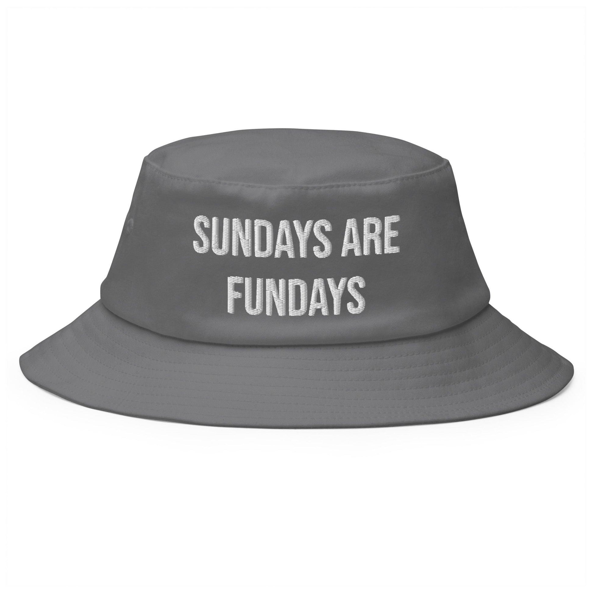 Sundays are Fundays - Old School Bucket Hat - CatsOnDrugs