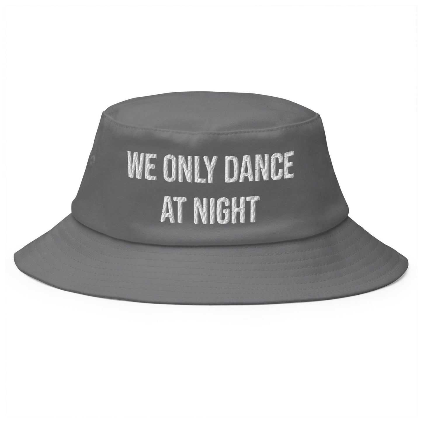 We only dance at night - Old School Bucket Hat - CatsOnDrugs